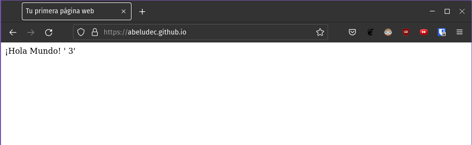 My first Website in GitHub Pages